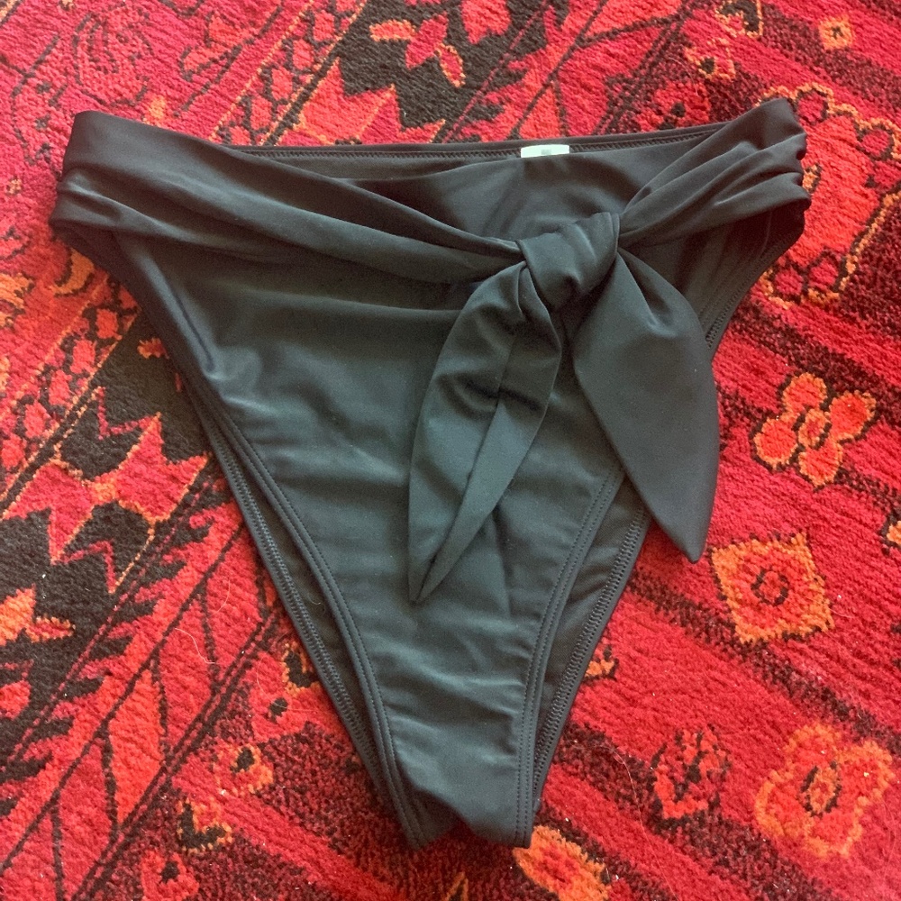 Abercrombie Black Bikini bottom L Large